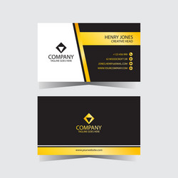 Golden business card-01 vector