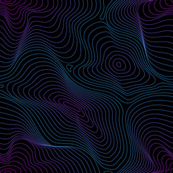 Neon wave geometric seamless pattern Royalty Free Vector
