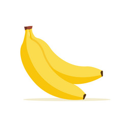 banana cartoon isolated icon flat vector