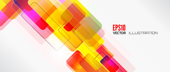 abstract lines background with colored elements vector image