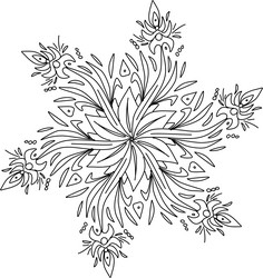 Intricate Floral Mandala vector image