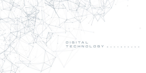 digital technology futuristic internet network ai vector image