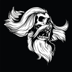 Skull Graphic - Pirate Theme Vector Image