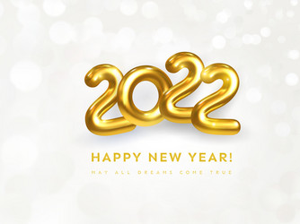 Happy new year 2022 greeting card christmas vector