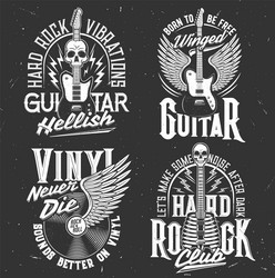 Hard Rock Concert & Festival Prints Vector Image