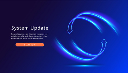 update process install new software operating vector image