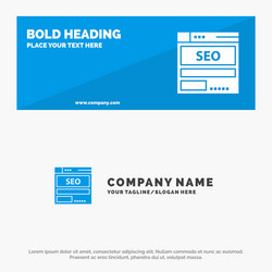 website server data hosting seo tech solid icon vector image