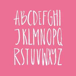 Brush Script Font - Rustic & Textured vector image