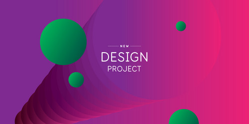 abstract geometric background of simple shapes vector image