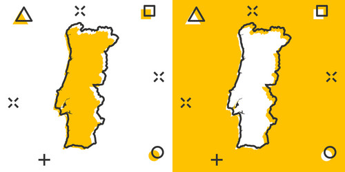 Portugal Outline Map Set Detailed Map Coastline Portugal Map Vector Vector,  Detailed Map, Coastline, Portugal Map Vector PNG and Vector with  Transparent Background for Free Download