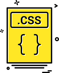 file files css icon design vector image
