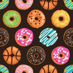 Sweet donuts set Royalty Free Vector Image - VectorStock
