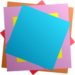 random rotated overlapping chaotic squares vector image