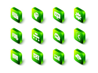 set front end development ui or ux design web vector image