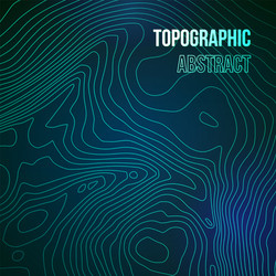 topographic map colorful abstract background vector image