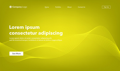 abstract background website landing page template vector image