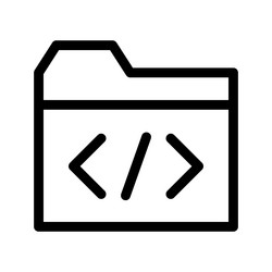 Web programming icon vector