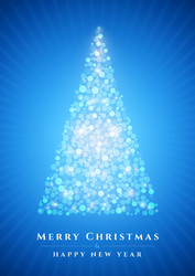 abstract christmas tree vector