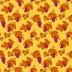 Seamless pattern with grape vector