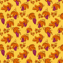 Seamless pattern with grape vector