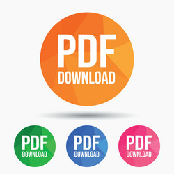 pdf download icon upload file button vector image