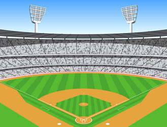 Funny baseball design knock it out park Royalty Free Vector