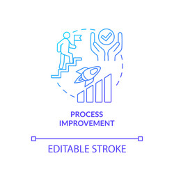 working process improvement concept icon agency vector