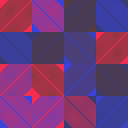 Abstract geometric pattern with transition effect vector