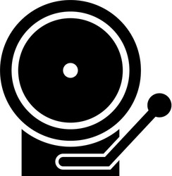 Boxing bell isolated icon Royalty Free Vector Image