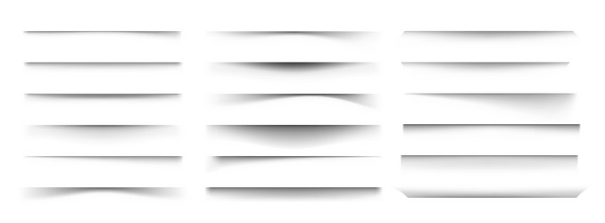 Shadow divider paper overlay effect Royalty Free Vector