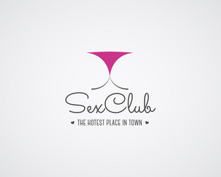 Sexy Club Logo & Badge Vector Image