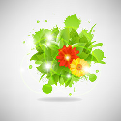 abstract flowers Vector Image