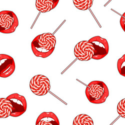 Abstract white seamless background of candy vector