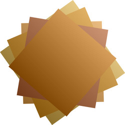 random rotated overlapping chaotic squares vector image