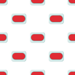 red rectangular button pattern seamless vector image