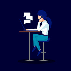 Workspace professional working developer vector