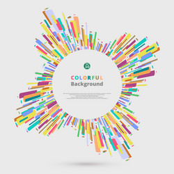 Fresh Color Strip Pattern Background vector image