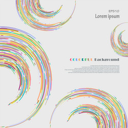 abstract of colorful stripe lines pattern vector image