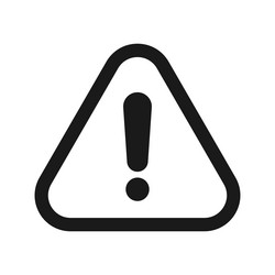 Caution warning sign sticker flat hazard warning Vector Image