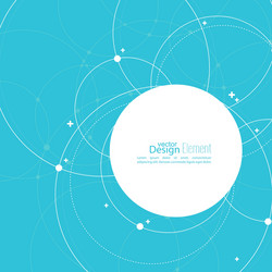 Dynamic Network Circles vector image