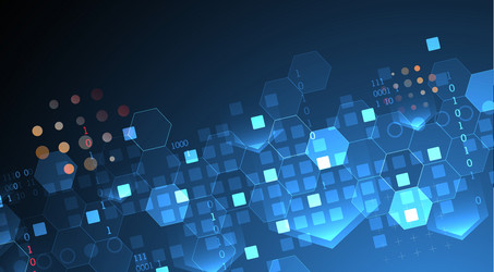 geometric abstract background with hexagons vector image