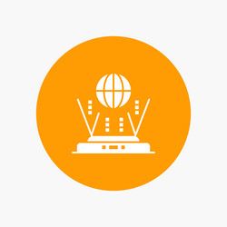 internet globe router connect vector image