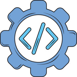 web development coding optimization creation vector image