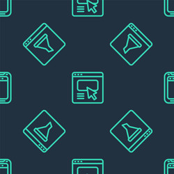 Set line ui or ux design browser window vector