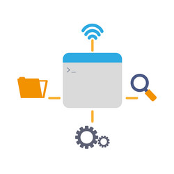 Database Schema Modeling vector image