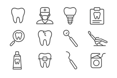 dental health featuring tools Vector Image