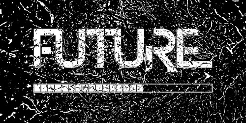 Future loading progress bar techno design rough vector