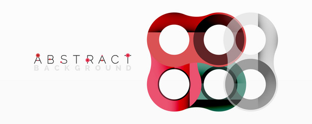 abstract circle element composition vector image