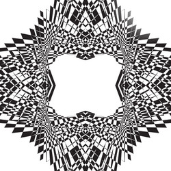 abstract symmetric geometric pattern can vector image