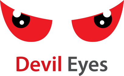 Devil eye logo vector